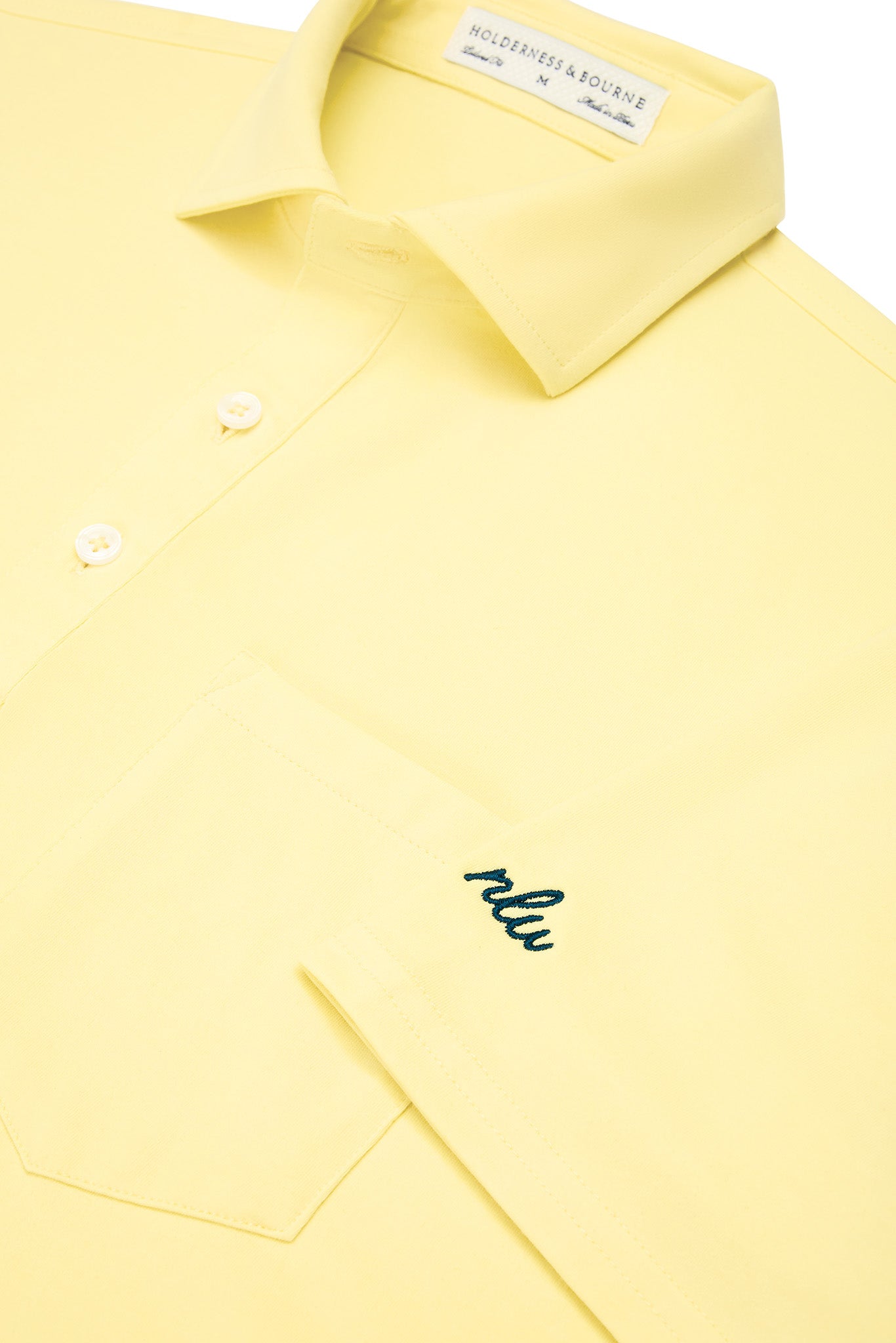 NLU x H&B Strickland Cotton Polo | Citron