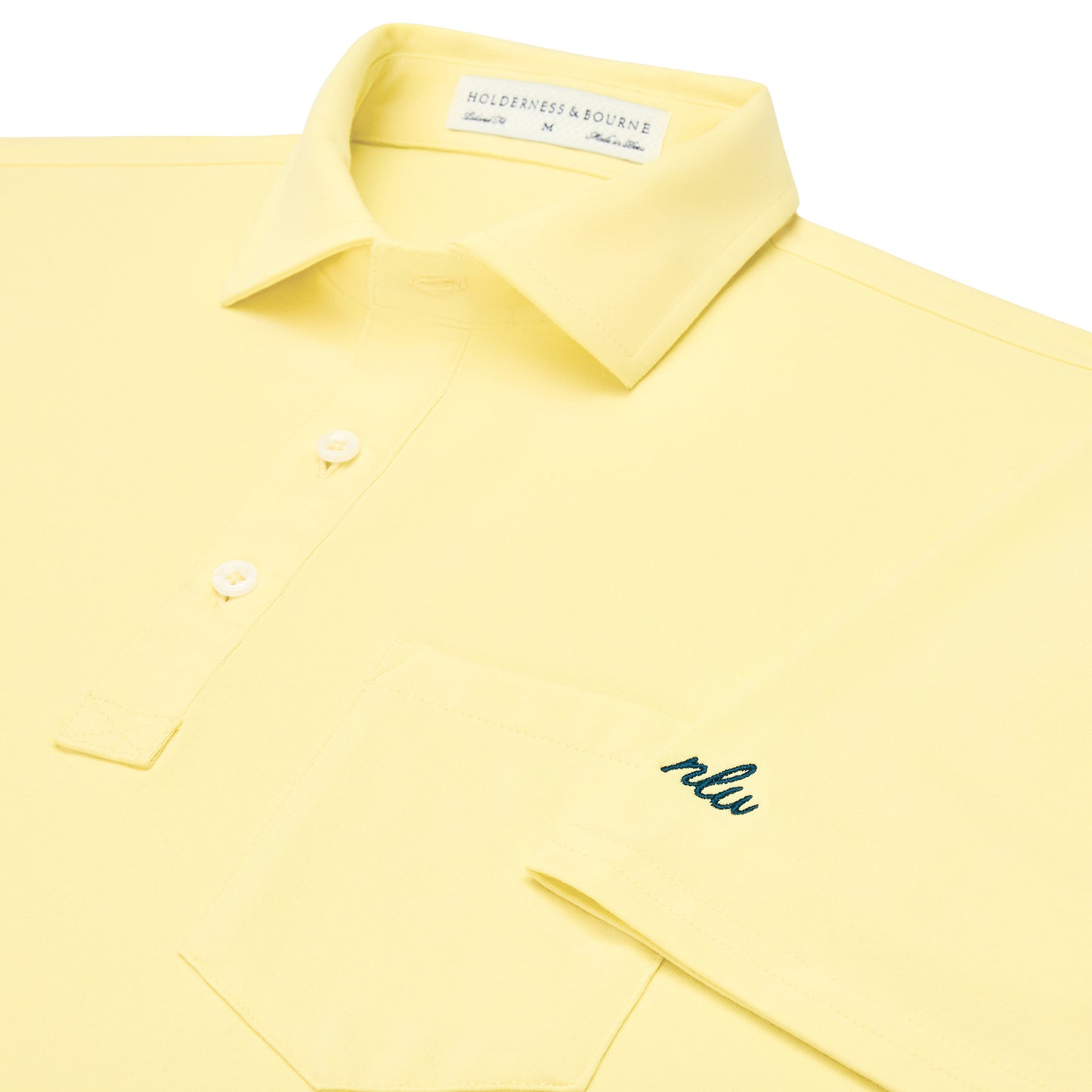 NLU x H&B Strickland Cotton Polo | Citron