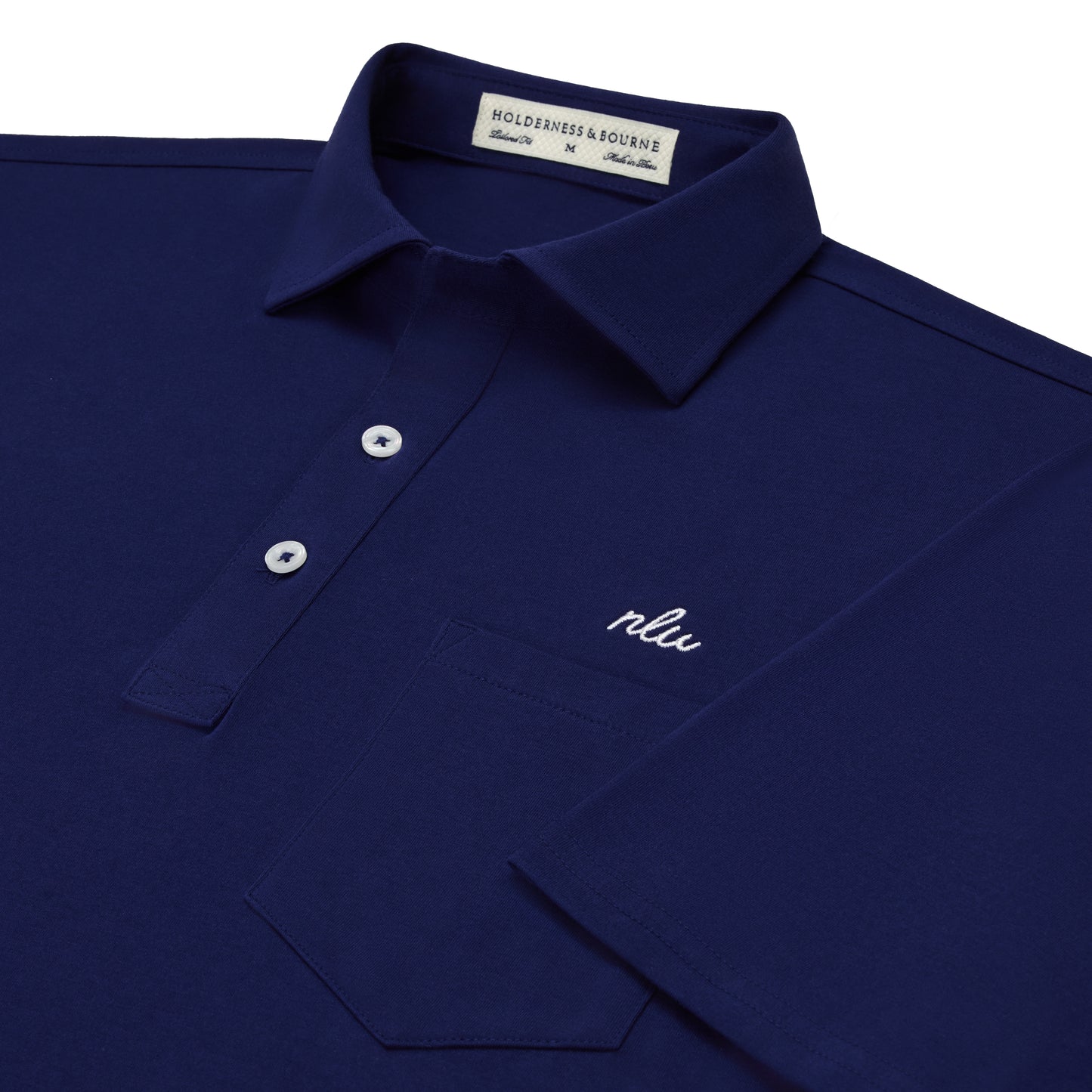 NLU x H&B Strickland Cotton Polo | Navy