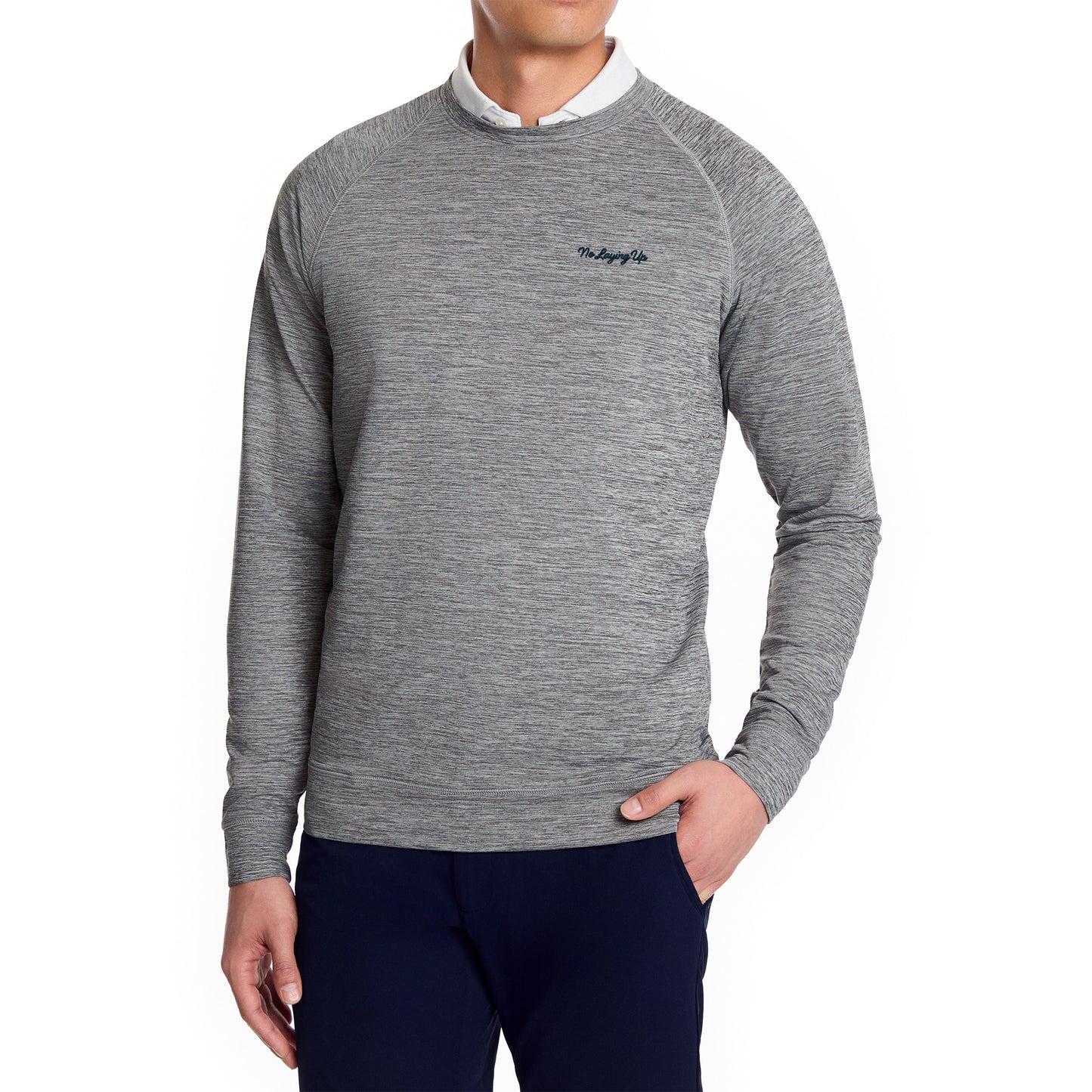 NLU x H&B Laidlay Crewneck | Heathered Grey