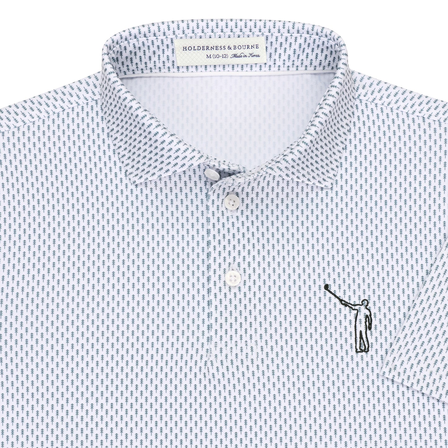 NLU x H&B Forrest Printed Boys Polo | Ivy