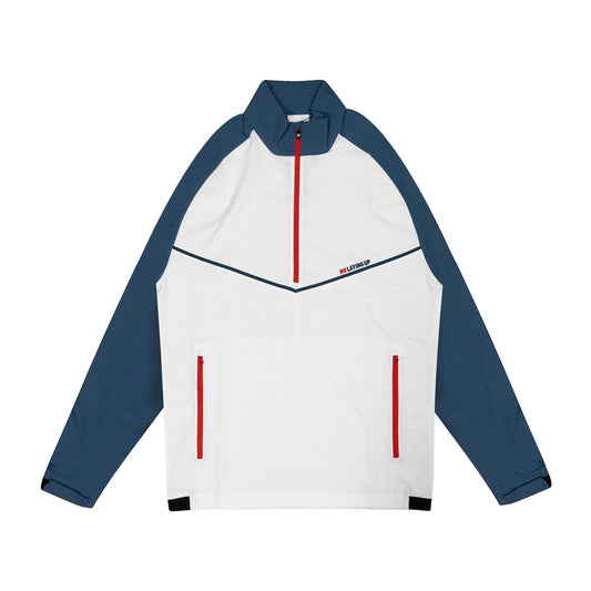 NLU x FJ Zephyr Windshirt | Denim & White