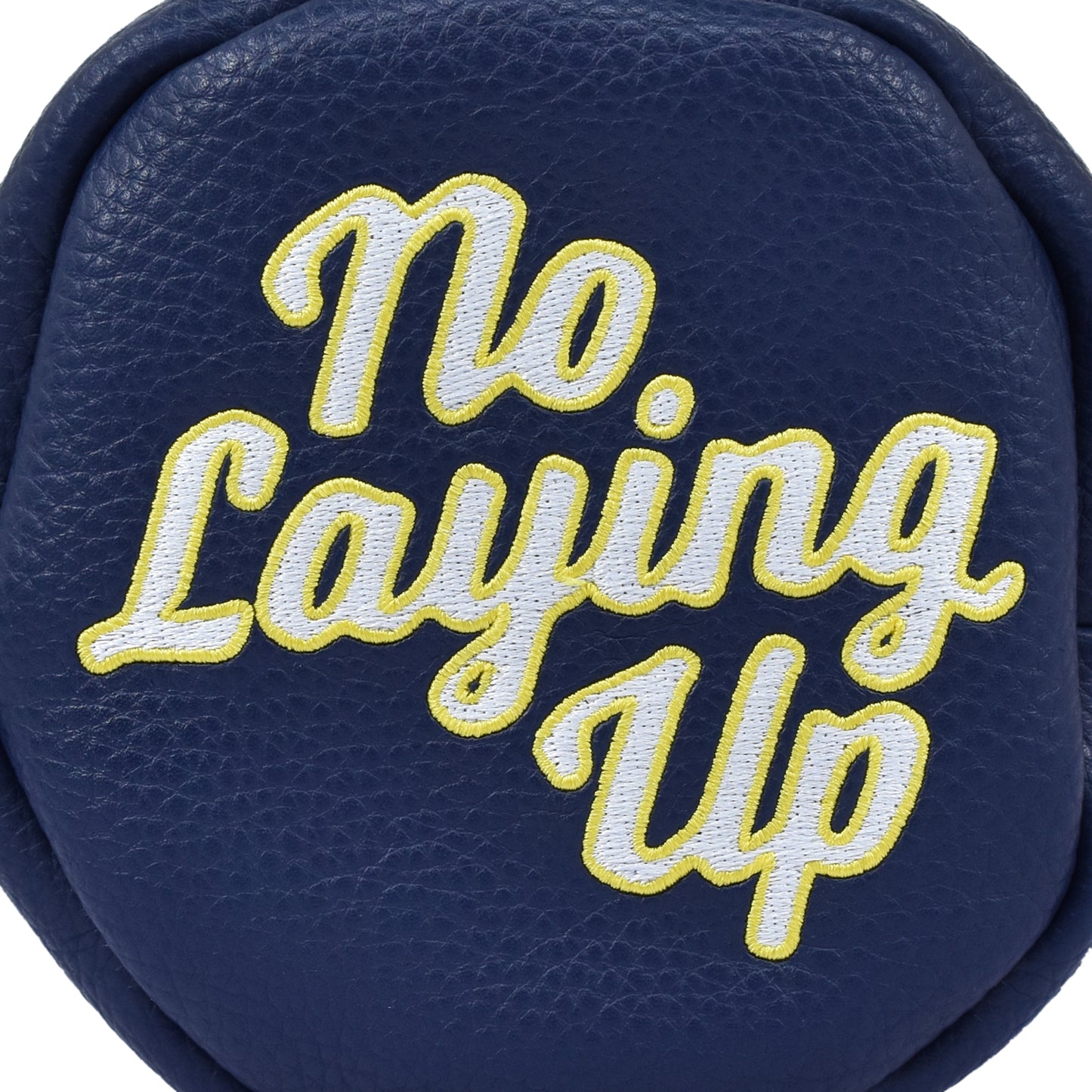 No Laying Up Barrel Fairway Wood Headcover | Navy w/ White and Yellow