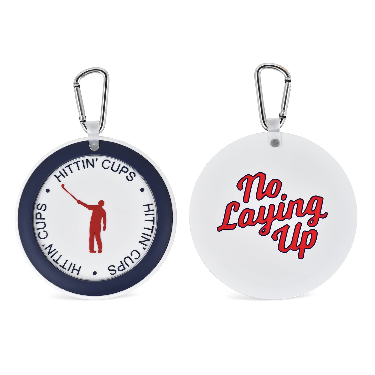 NLU "Hittin' Cups" Putting Disc Bag Tag | Red, White, & Blue