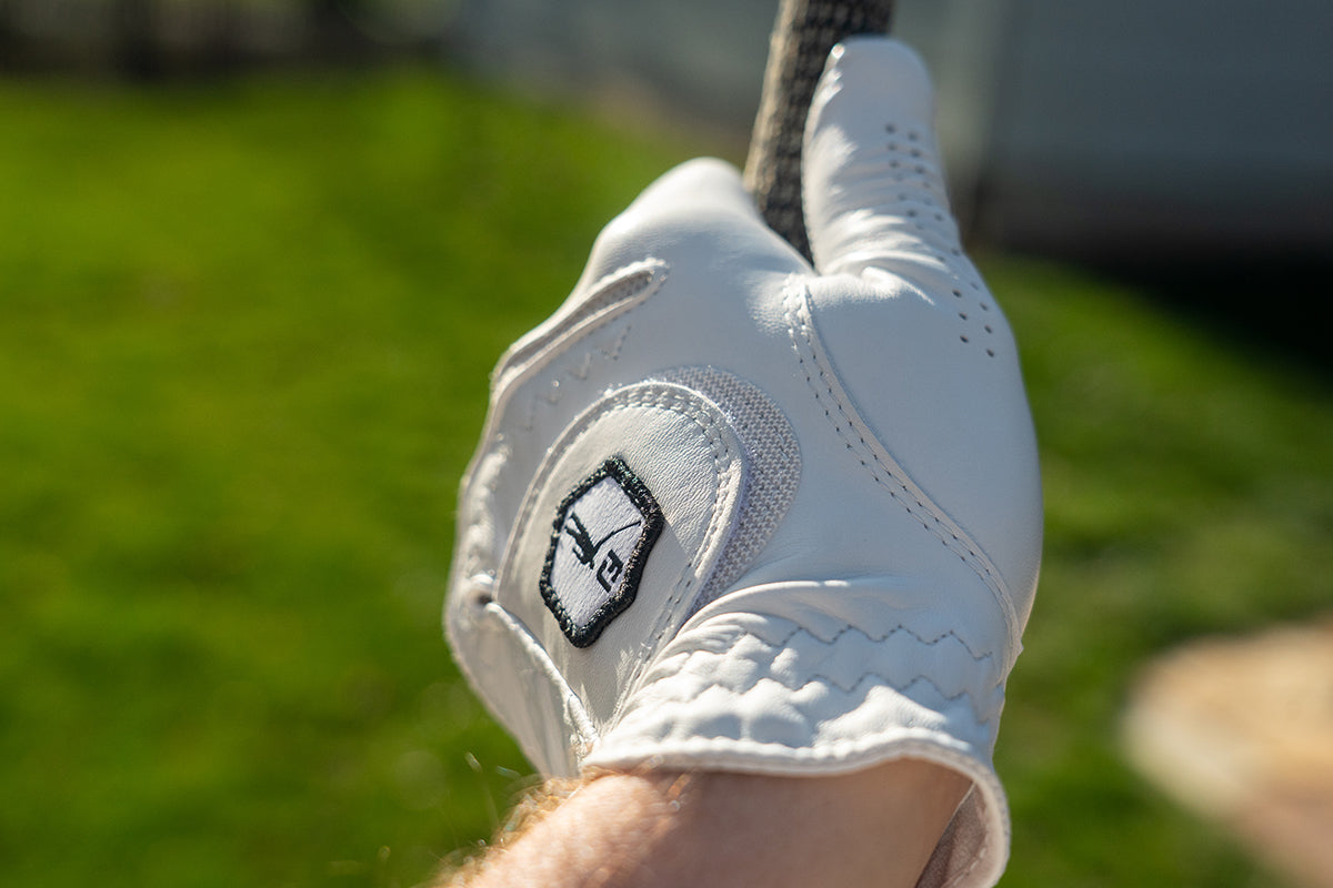 No Laying Up X FootJoy StaSof Golf Glove - Men's | Black & White Wayward Drive