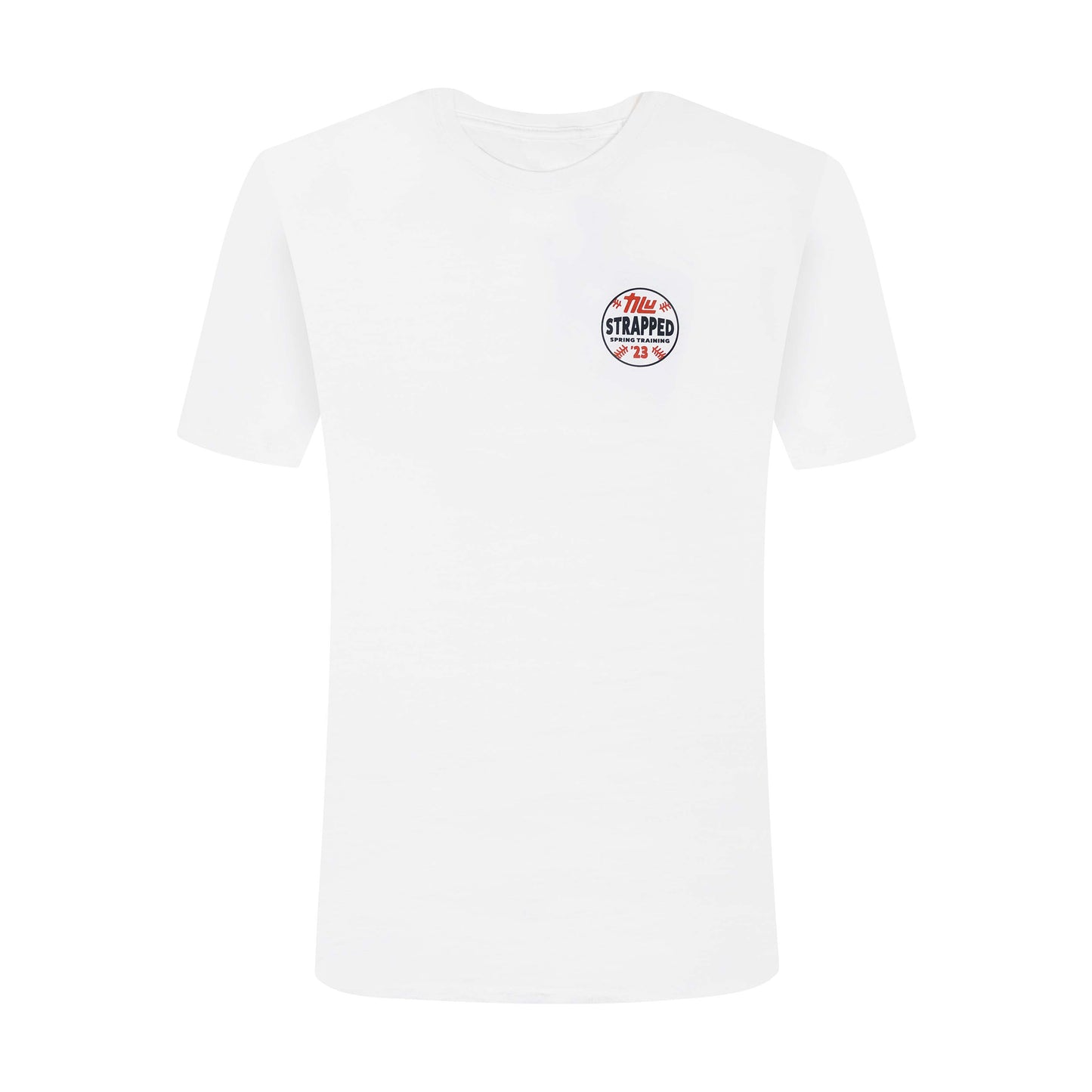 Strapped Spring Training (Arizona) Baseball Card T-Shirt | White