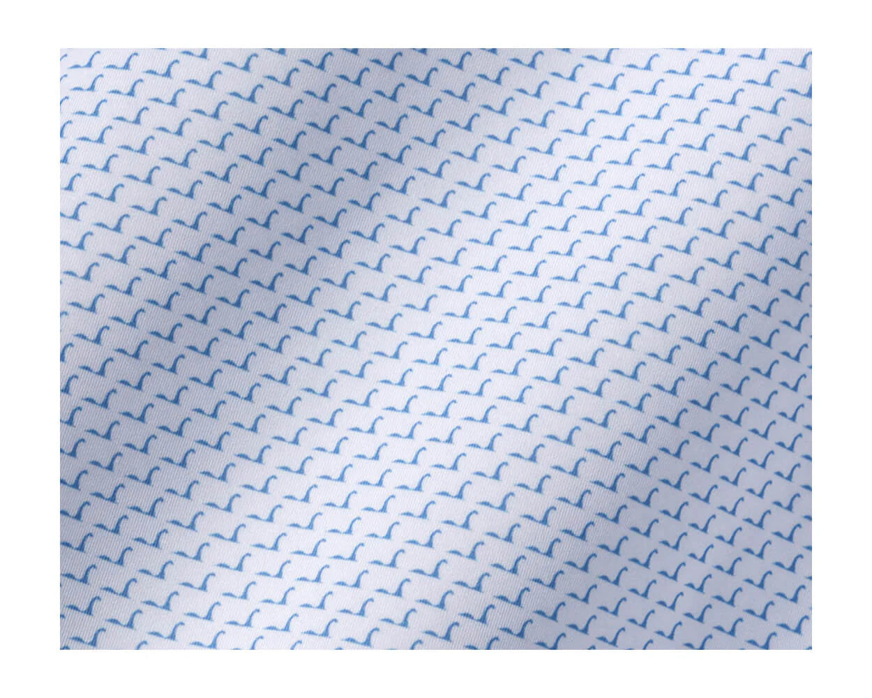 NLU x H&B Nessie Printed Polo | White & Skye