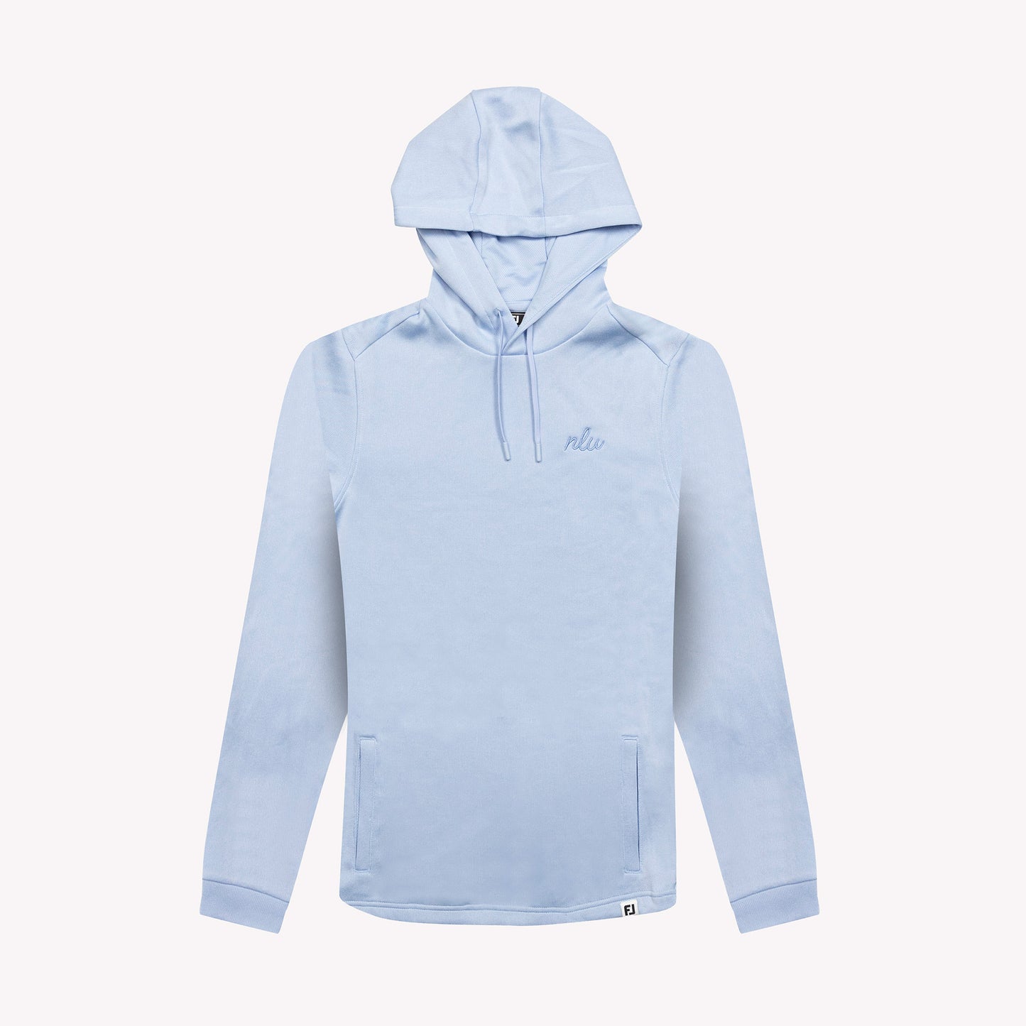 NLU x FJ Lightweight Hoodie | Sky Blue w/ Script nlu
