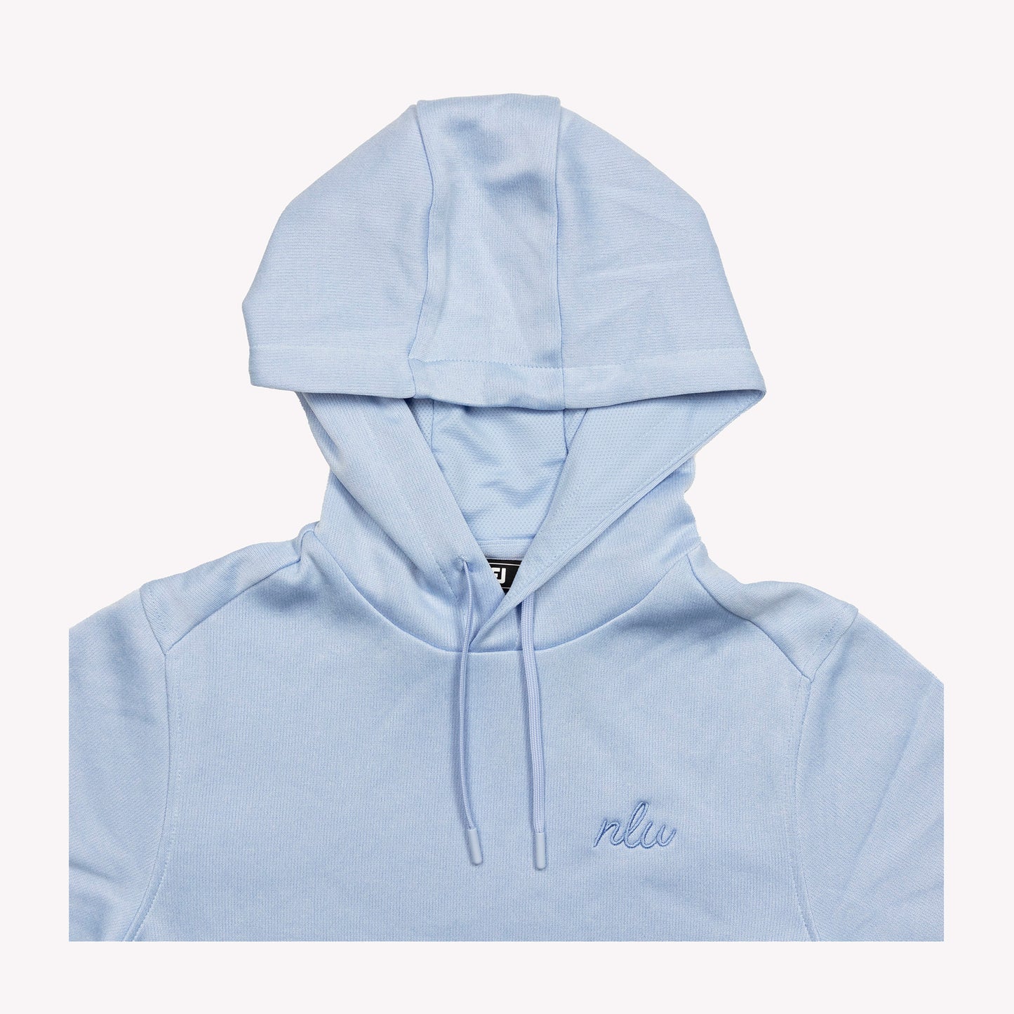 NLU x FJ Lightweight Hoodie - JUNIORS | Sky Blue w/ Small Script nlu