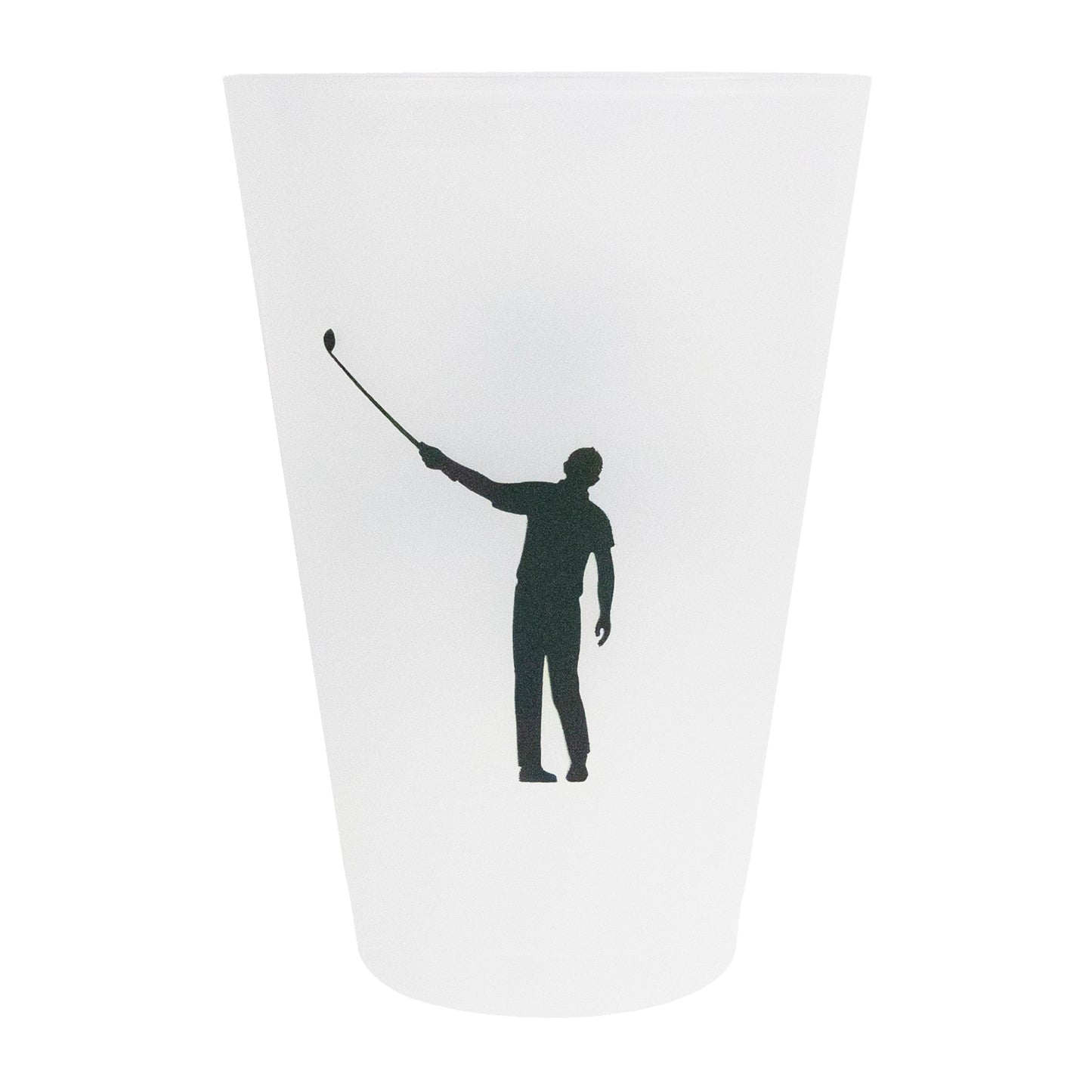 Stadium Cups | Frosted White w/ Green print (pack of 6)