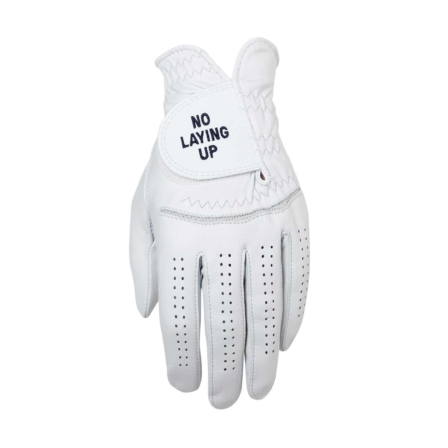 No Laying Up X FootJoy StaSof Golf Glove - Men's | Navy Wordmark