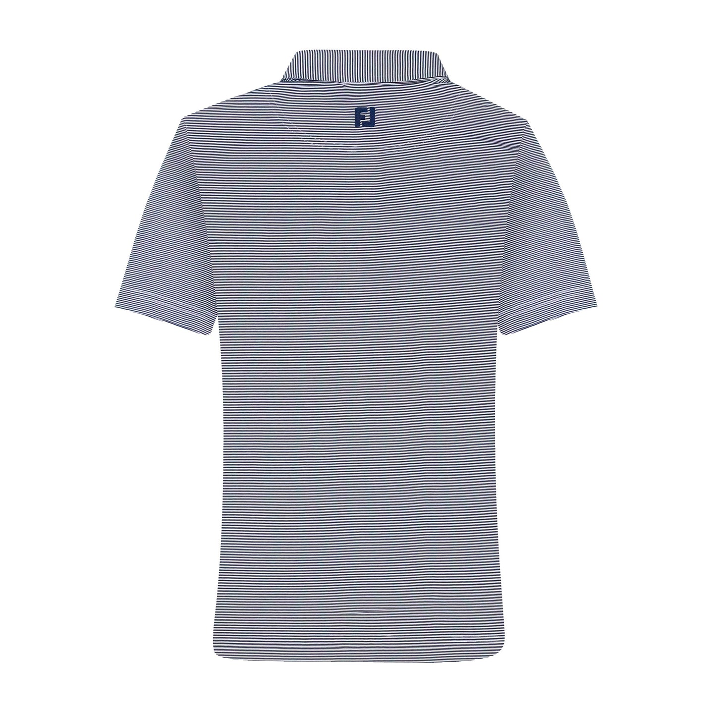 NLU x FJ MicroFeeder Stripe Lisle Polo | Navy (Athletic Fit)