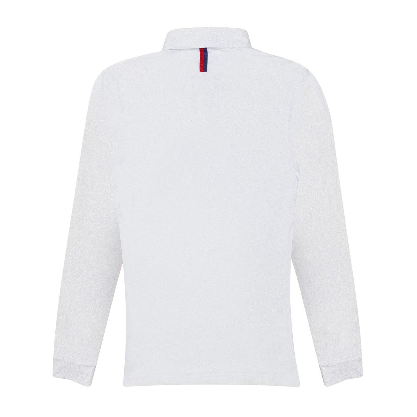 NLU x Rhoback Performance Long Sleeve Polo | White