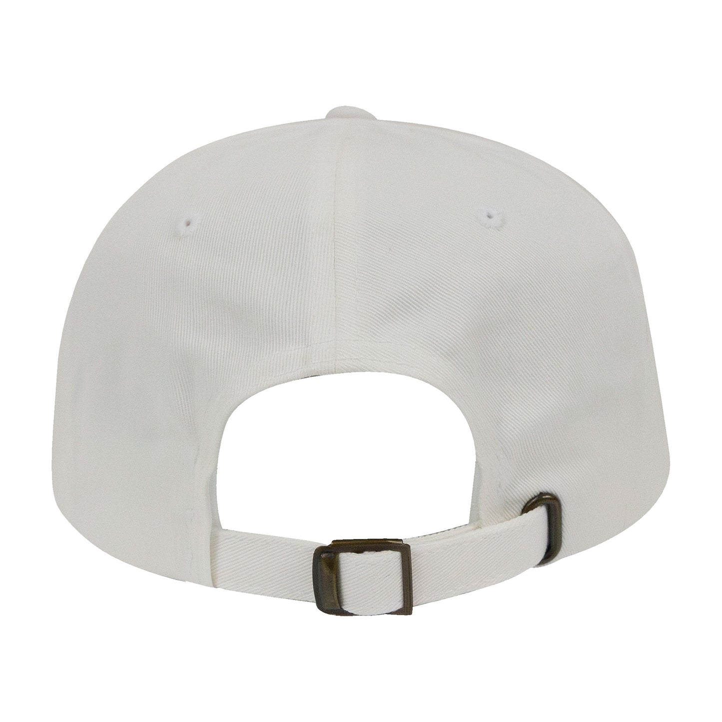 No Laying Up Dad Hat | White w/ Green & Yellow Patch