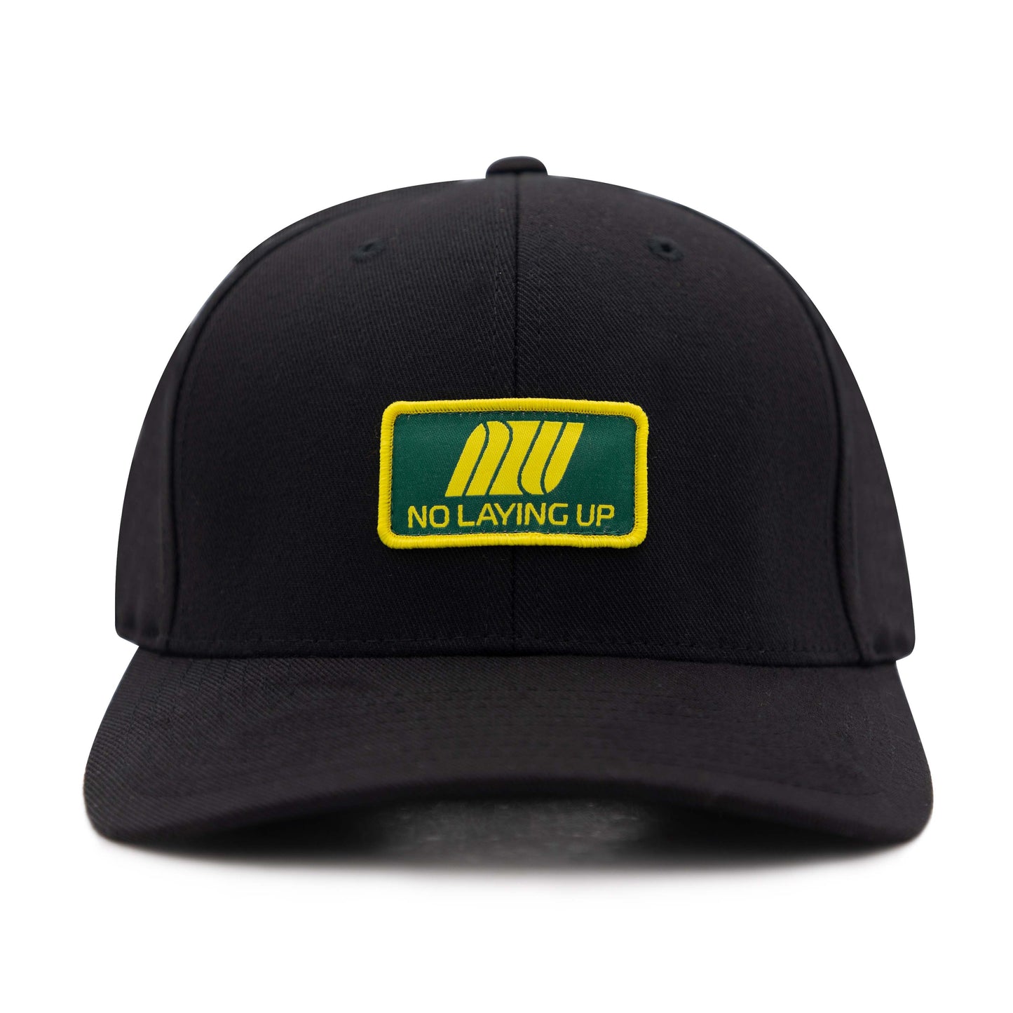 NLU Spring Airline ProFormance Hat | Black w/ Green & Yellow Patch
