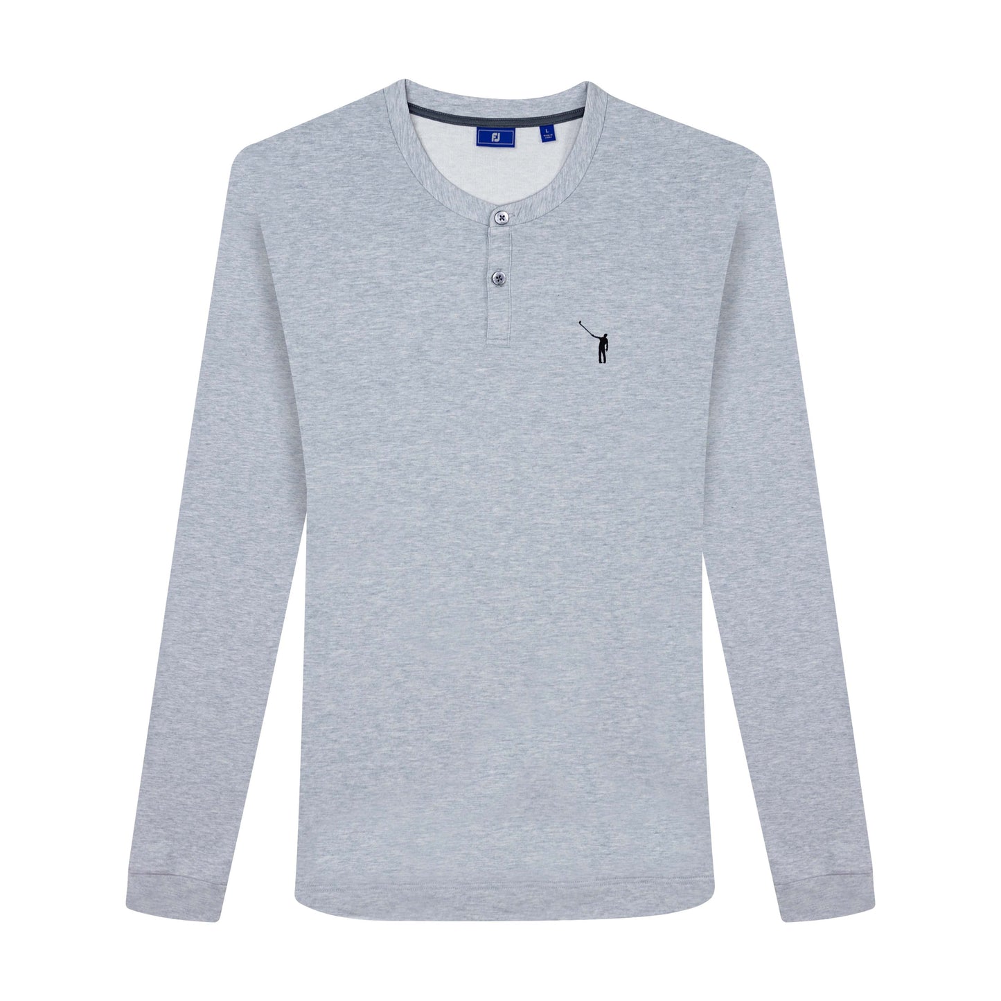 NLU x FJ French Terry Henley | Heathered Cliff Grey