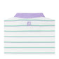 NLU x FJ Ladies Short Sleeve Stripe Polo | White/Lavender/Mint