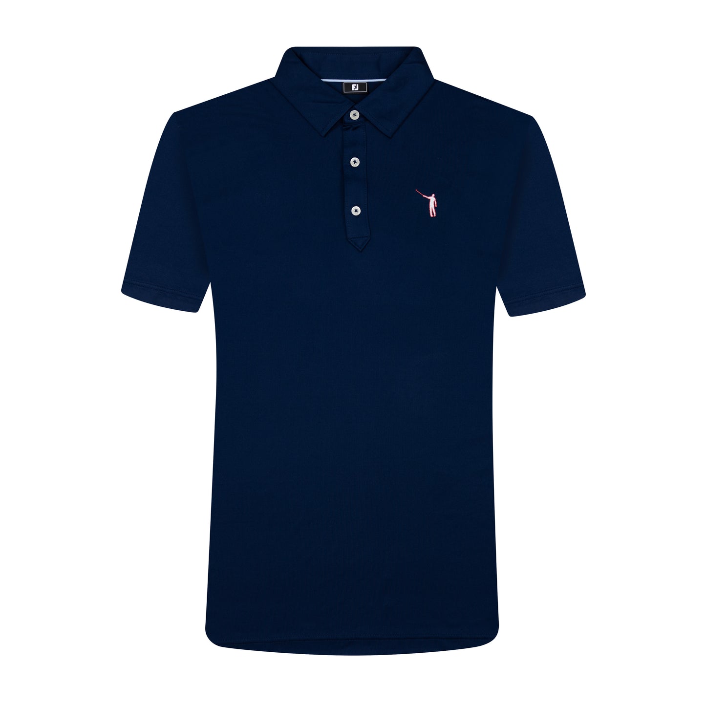 NLU x FJ Solid Lisle Polo | Navy w/ Two-toned Wayward (Traditional Fit)
