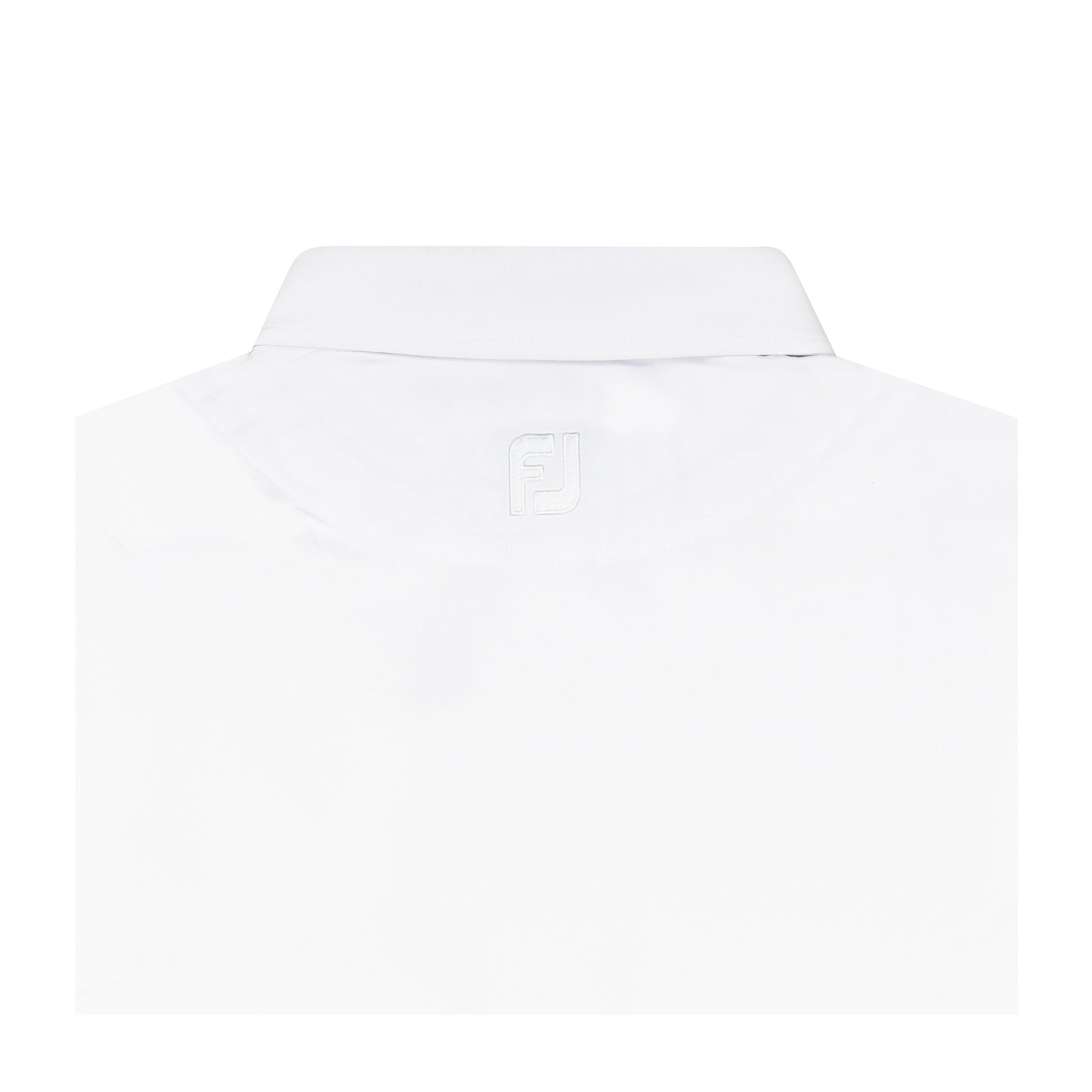 NLU x FJ Solid Lisle Polo | White w/ Sky Blue Wayward (Athletic Fit)