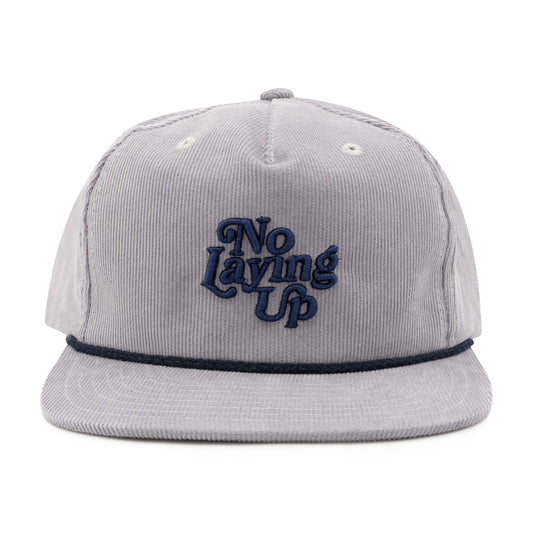 No Laying Up Friendly Skies Corduroy Rope Hat | Grey w/ Navy