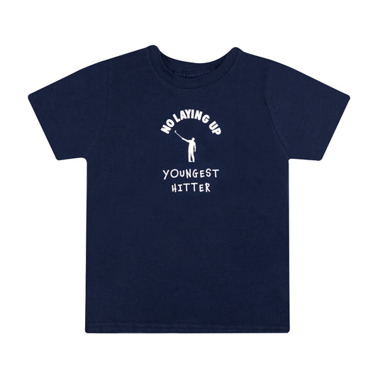 No Laying Up "Youngest Hitter" Toddler T-Shirt | Navy