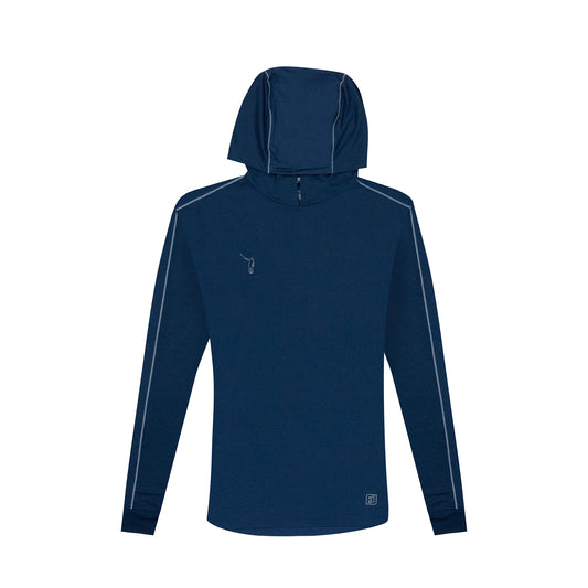 NLU x FJ TempoSeries Blocked Sun Hoodie | Denim