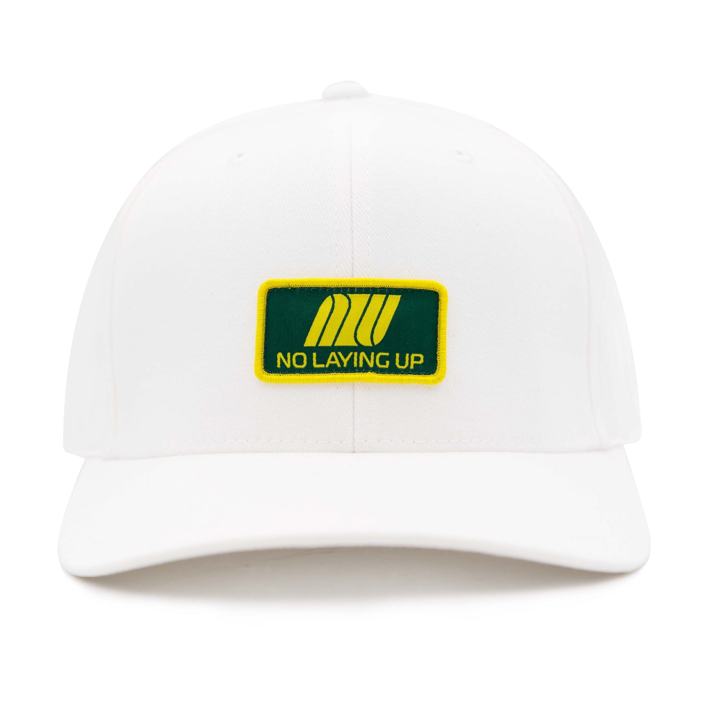 NLU Spring Airline ProFormance Hat | White w/ Green & Yellow Patch
