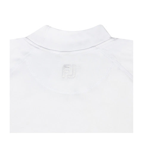 NLU x FJ Performance Golf Mock - Long Sleeve | White