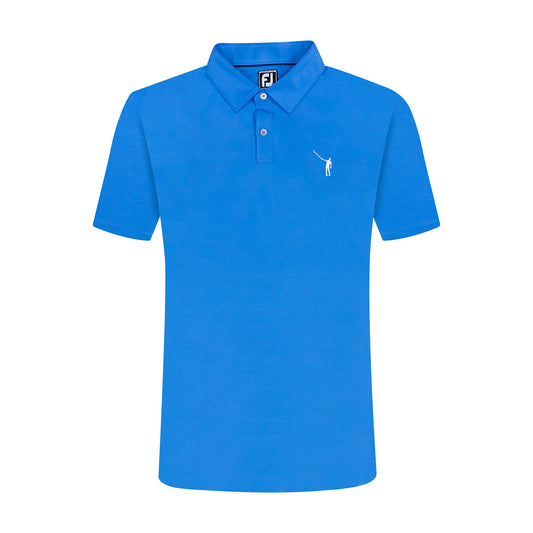 NLU x FJ Solid Lisle Polo | Indigo (Athletic Fit)