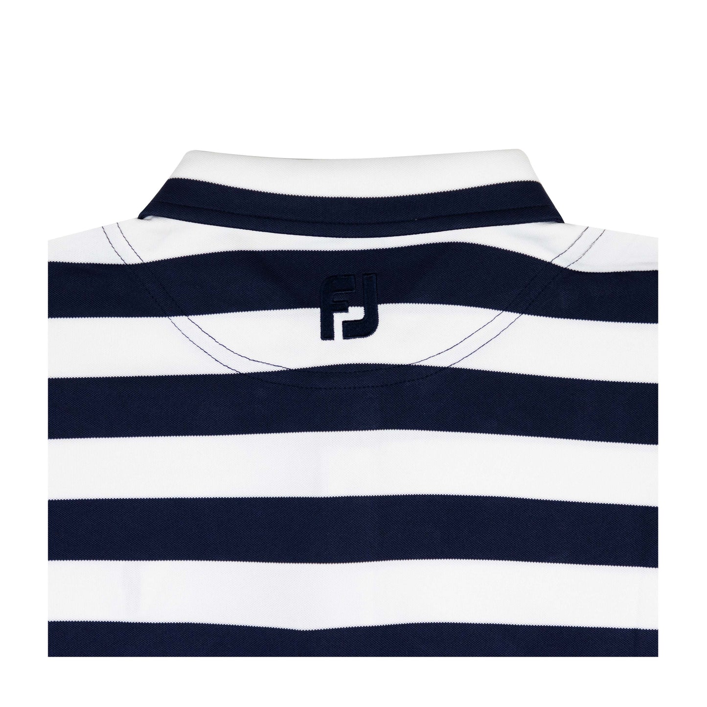 NLU x FJ Rugby Stripe Pique Polo - JUNIORS | Black/White