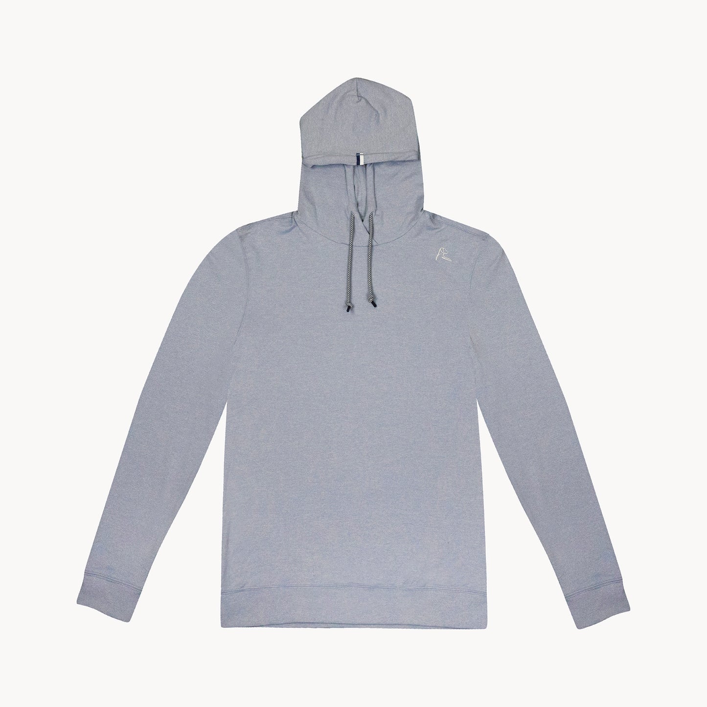NLU x Rhoback Hoodie | Heathered Ice Pick Blue