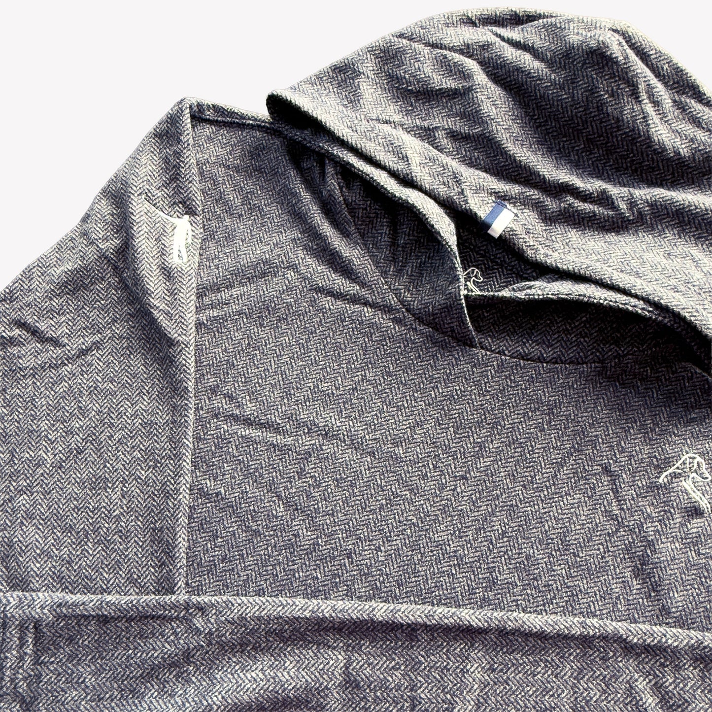 NLU x Rhoback Herringbone Hoodie | Navy