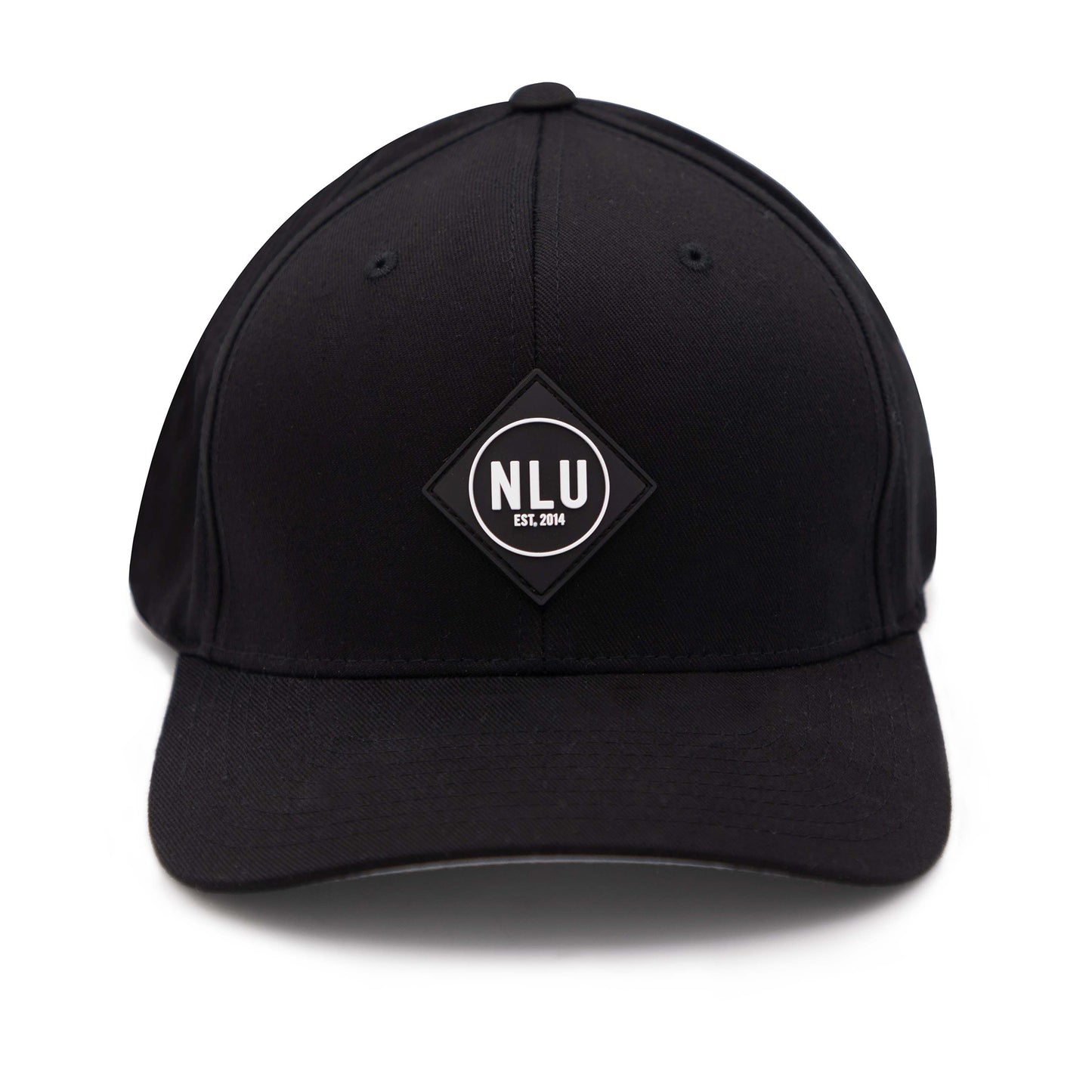 No Laying Up XXL Patch Hat | Black FlexFit with Black and White Origin PVC Patch