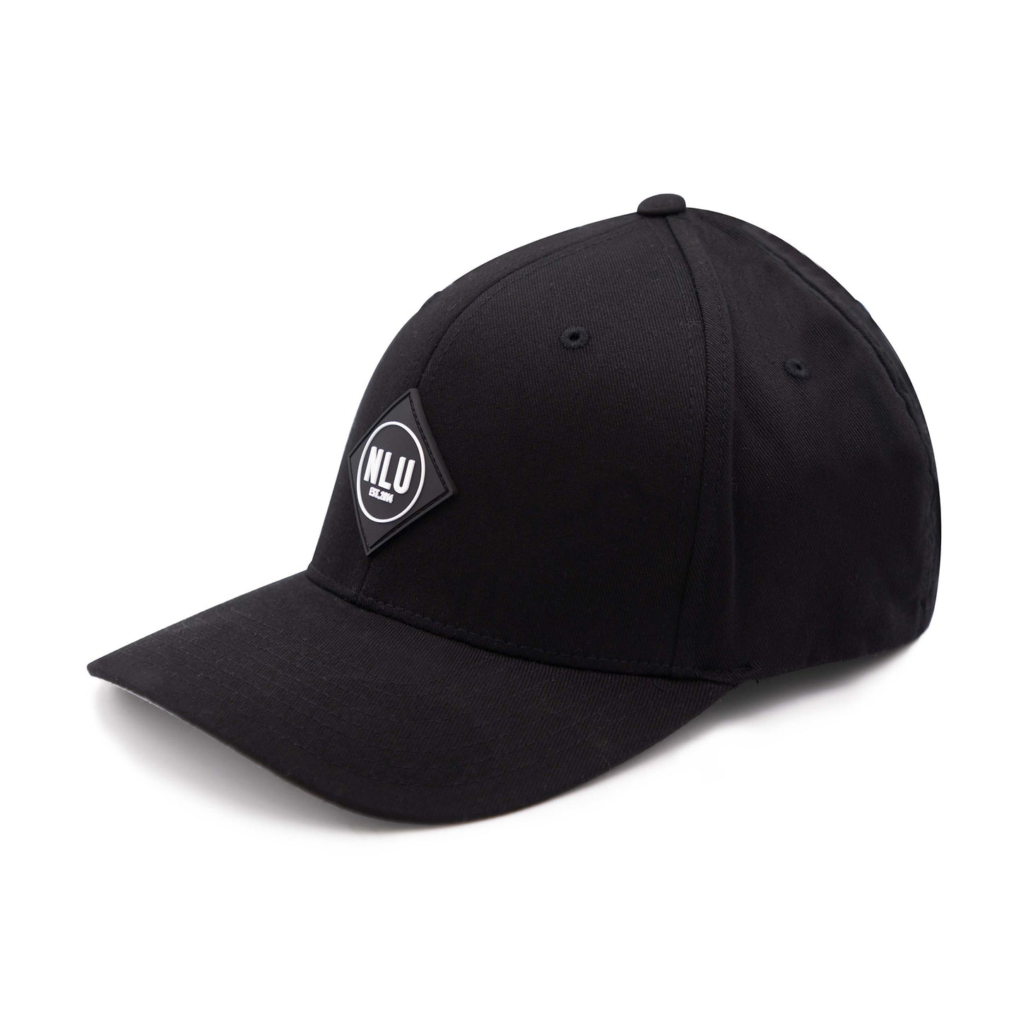 No Laying Up XXL Patch Hat | Black FlexFit with Black and White Origin PVC Patch