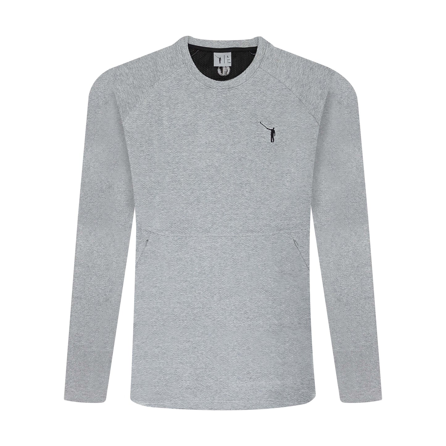 No Laying Up Textured Crew Neck Pullover | Grey