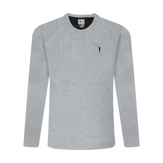 No Laying Up Textured Crew Neck Pullover | Grey