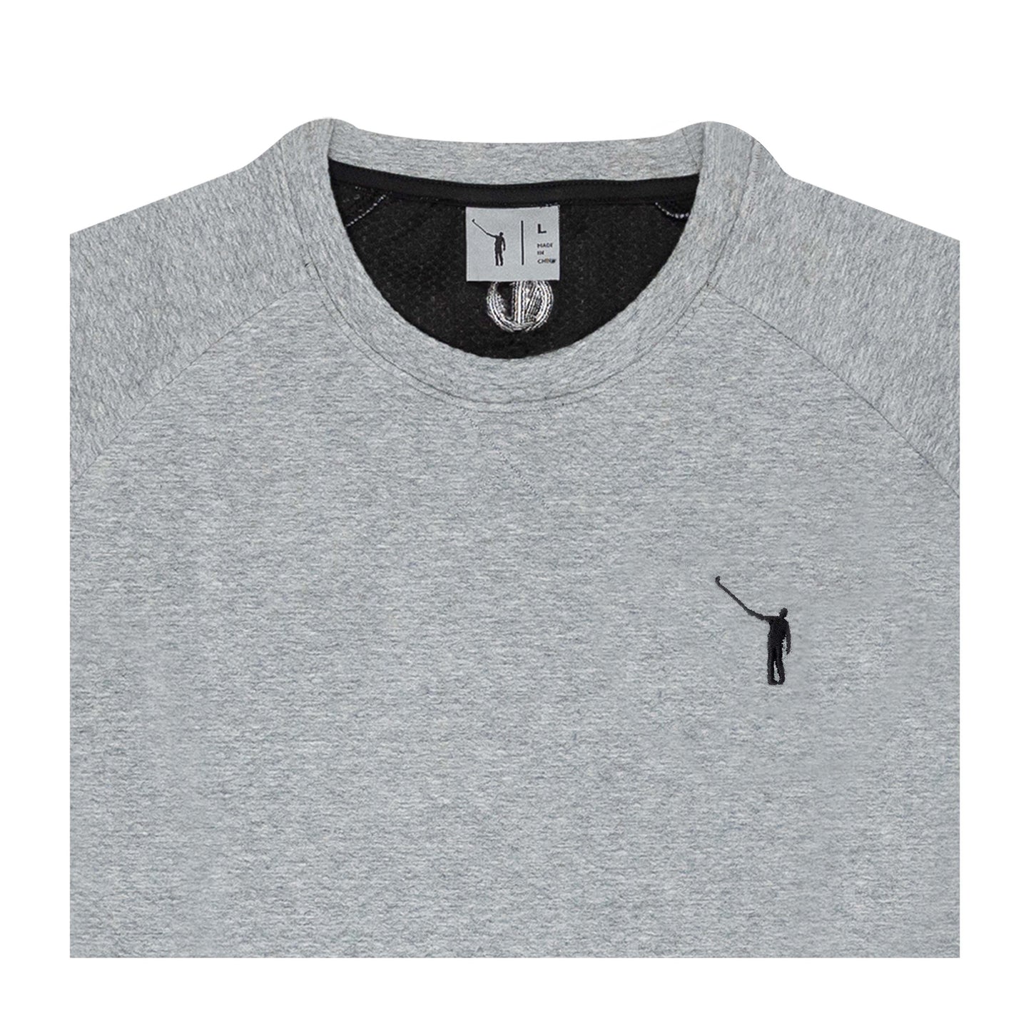 No Laying Up Textured Crew Neck Pullover | Grey