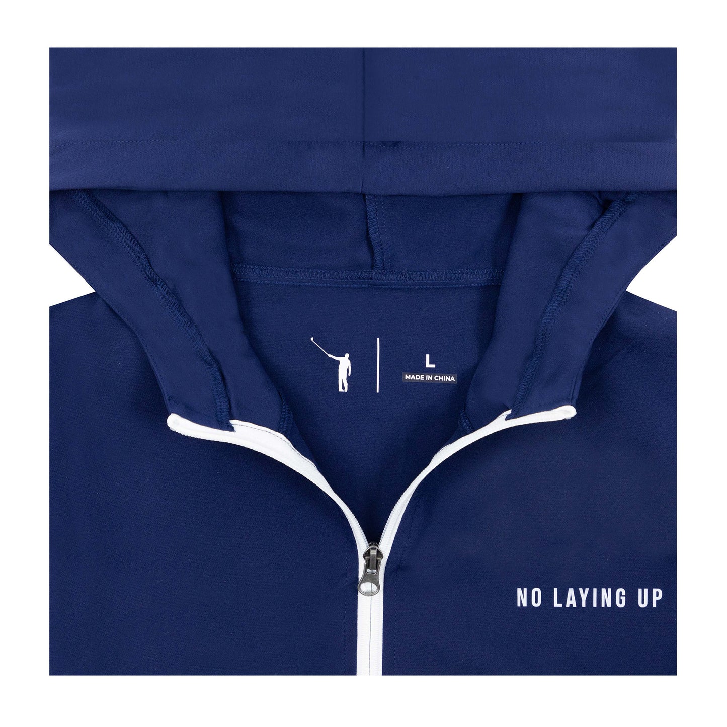 NLU Full Zip Windrunner Jacket | Blue and White
