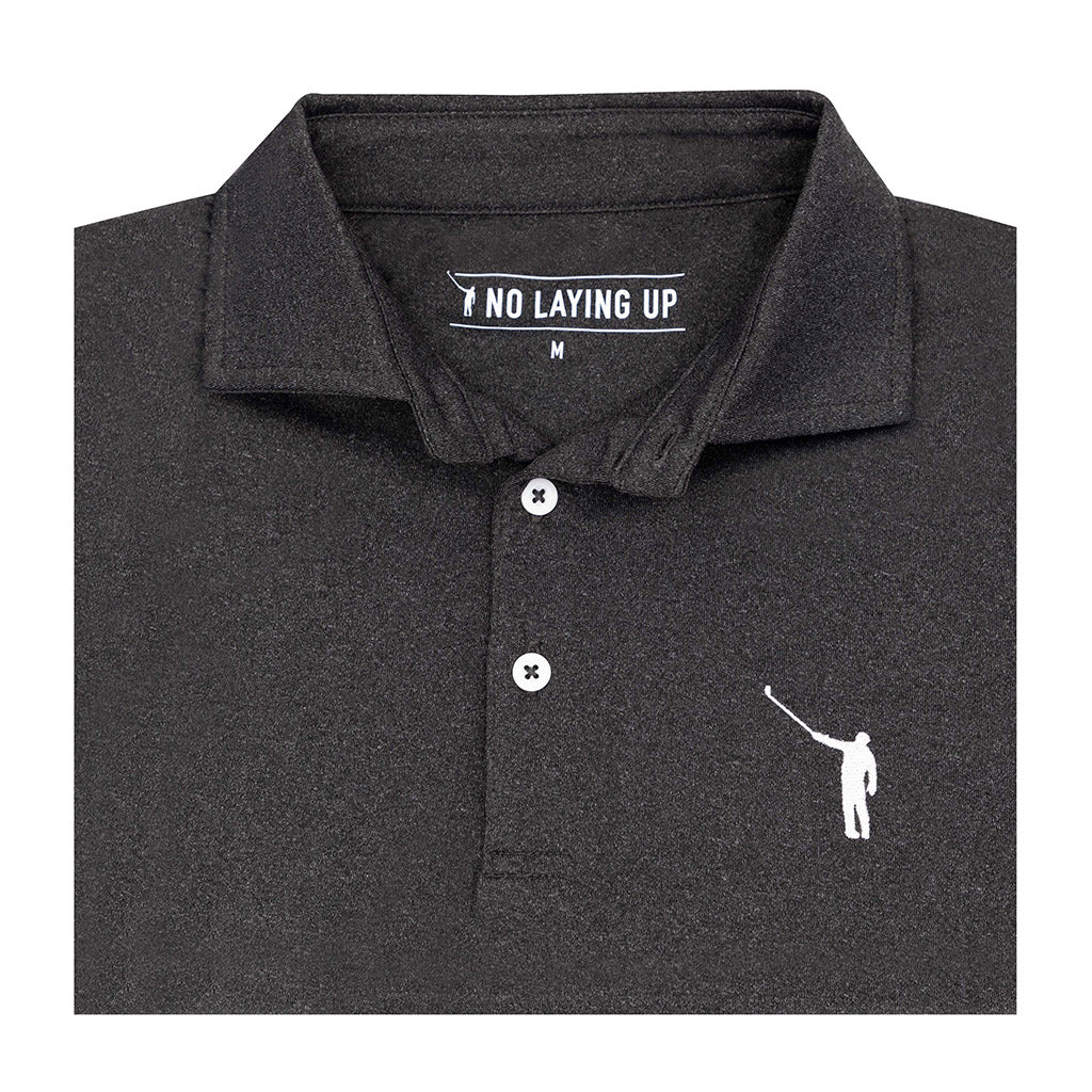 NLU Performance Polo | Heather Black