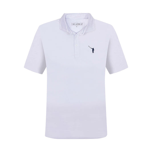 NLU Performance Polo | White w/ Navy Logo