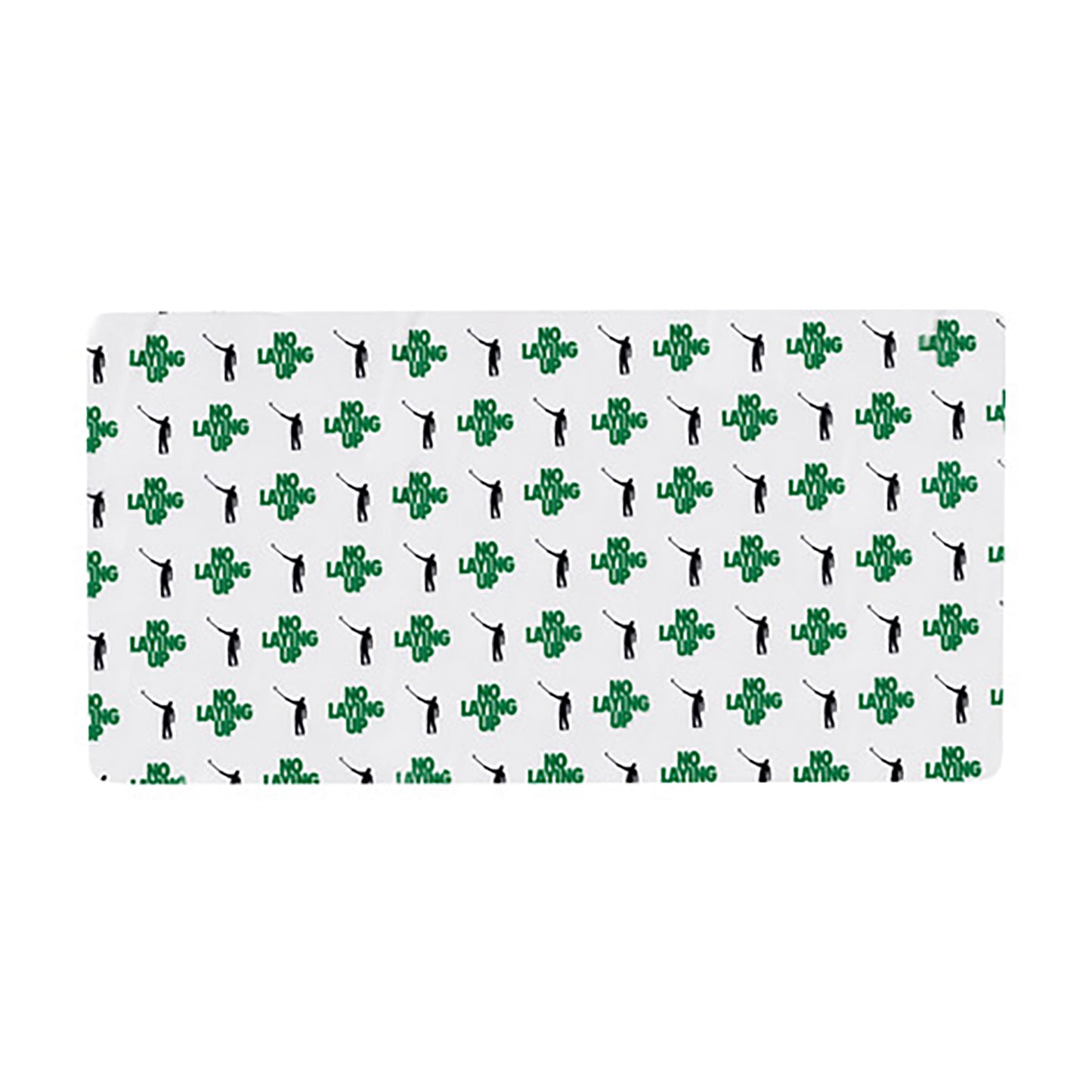 No Laying Up Logo Towel | Green & Black