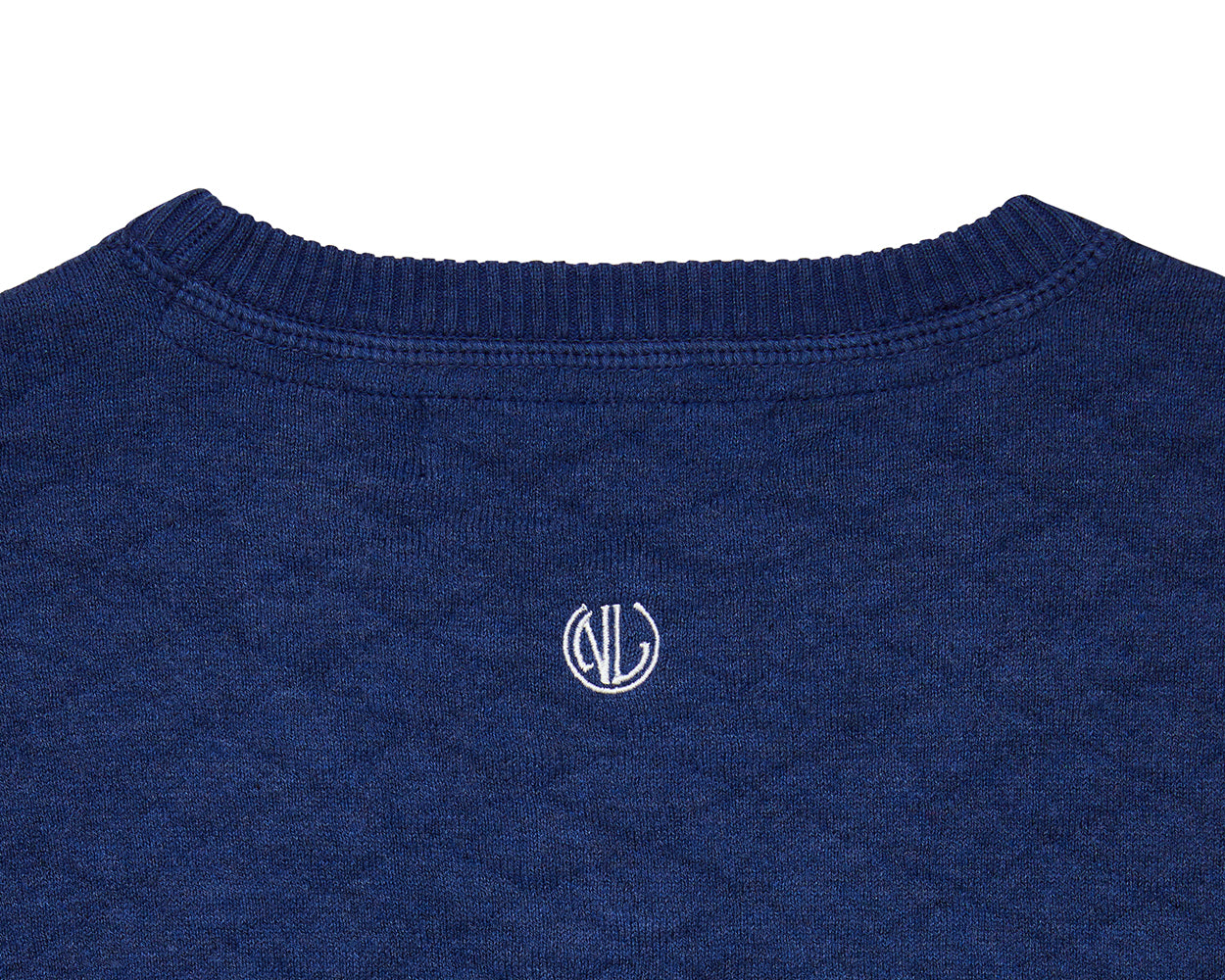 NLU + H&B Diamond Knit Sweater | Heathered Atlantic