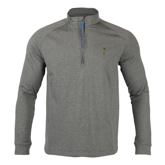 NLU + Levelwear Mid-Weight Pullover | Grey with Tie Dye Wayward Skeleton