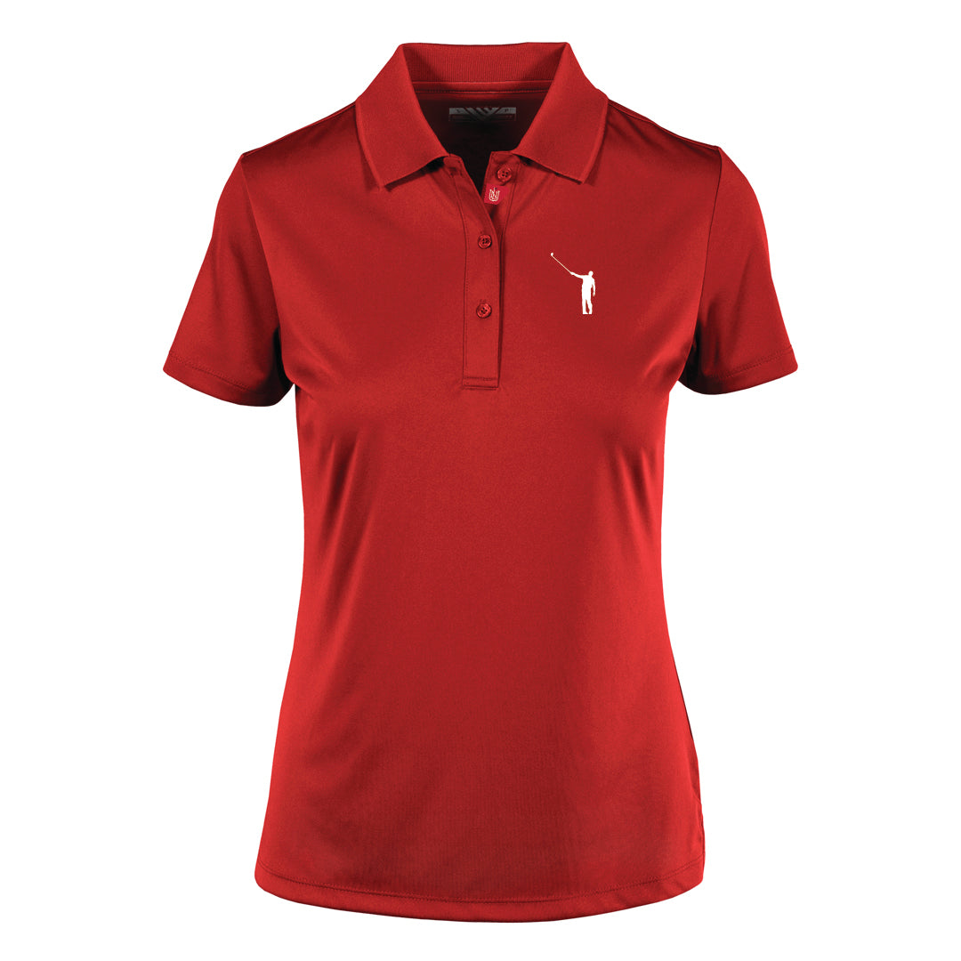 NLU + Levelwear Ladies Performance Polo | Red