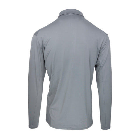 NLU Long Sleeve Tech Polo | Grey
