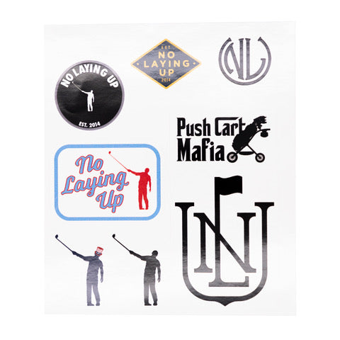 No Laying Up Sticker Sheet | 8 Stickers