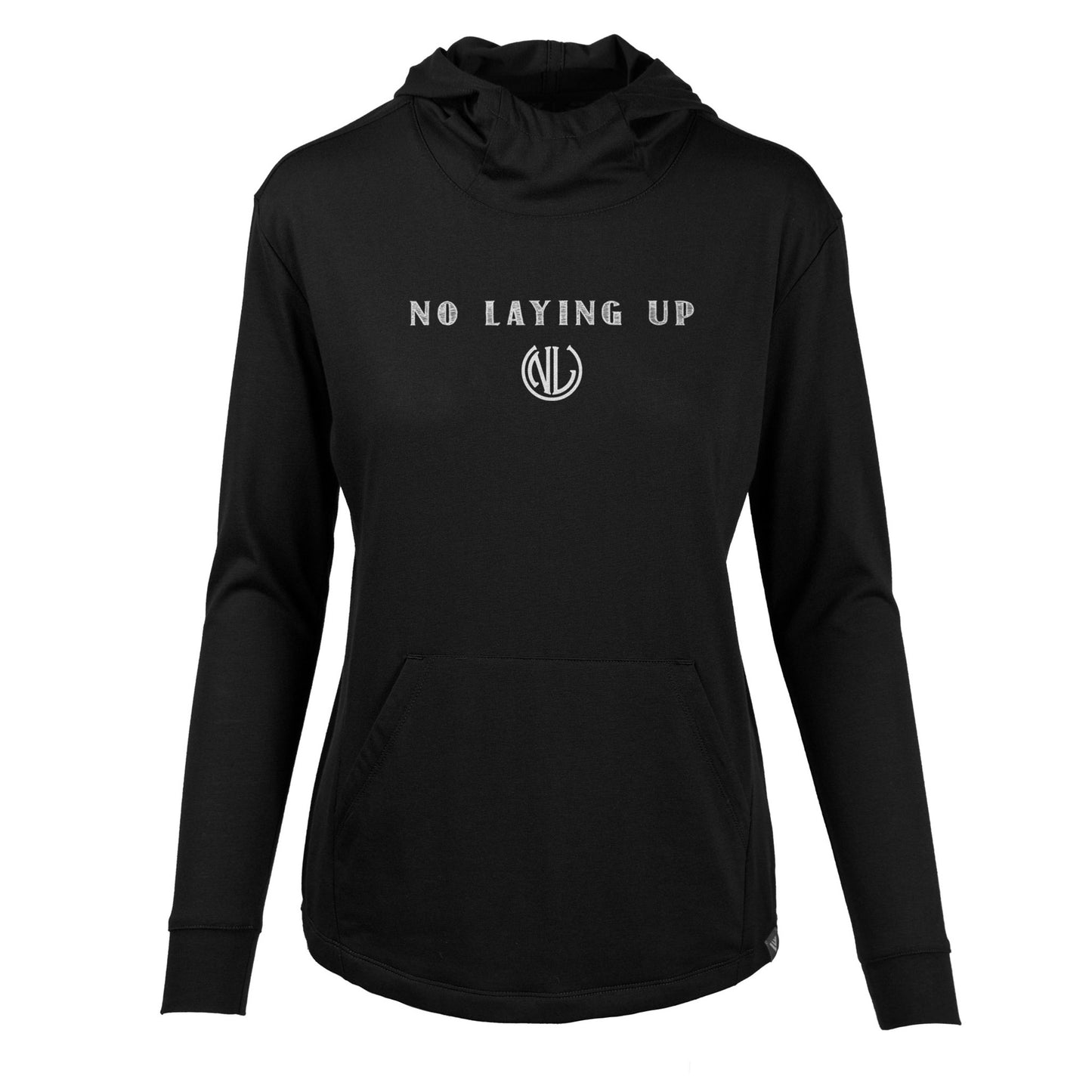 NLU + Levelwear Ladies Lightweight Hoodie | Black