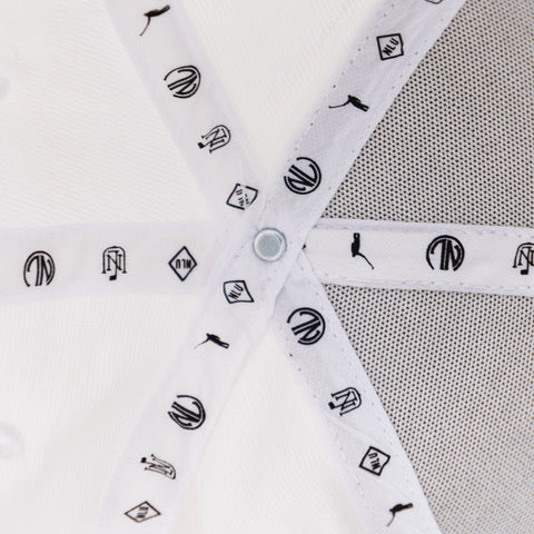 NLU Wayward Puff Hat | White Adjustable FlexFit