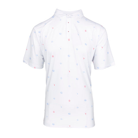 NLU Sweepstakes Performance Polo | White