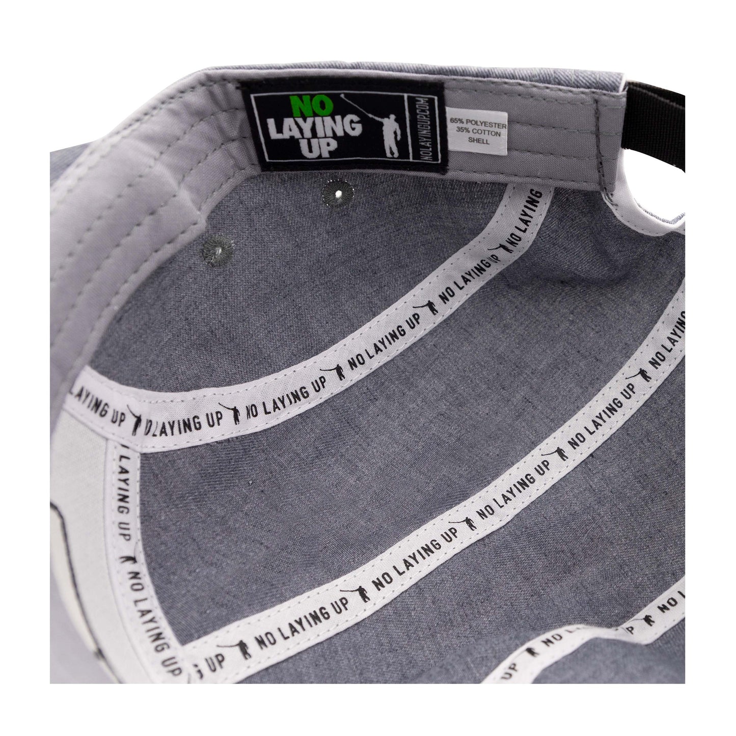 No Laying Up 5-panel Camper Patch Hat | Grey